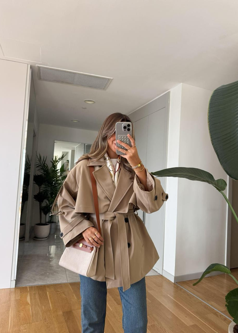 Jacke KOVAR aus Stoff - Beige