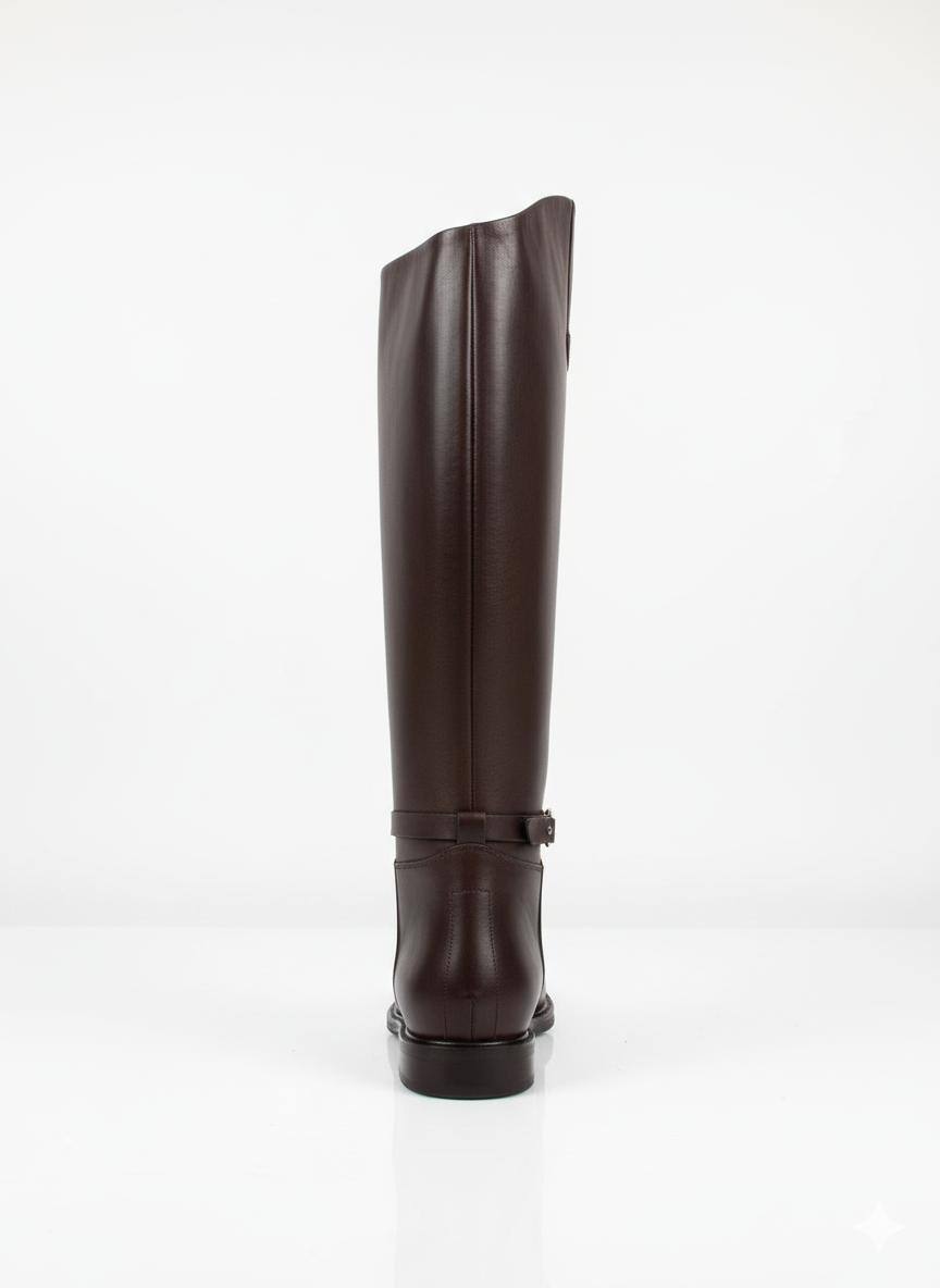 Stiefel QORM aus Kunstleder - Dunkelbraun
