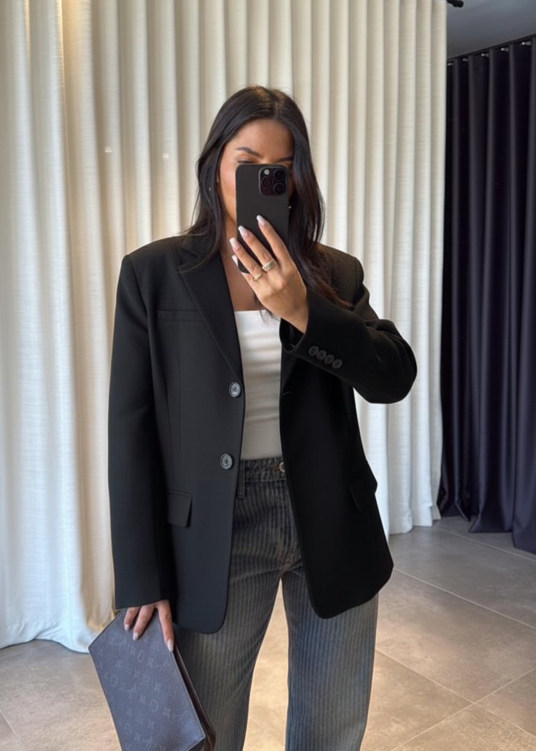 Blazer DAGG aus Stoff - Schwarz